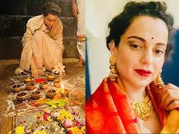 Kangana Ranaut prays for ‘mercy of beloved enemies’ at temple, wants less FIRs, more love letters in 2022