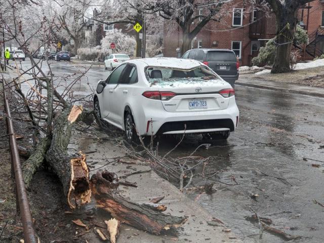 Freezing rain in Canada leaves more than a million without power